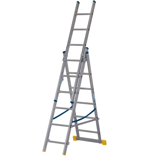 Werner X4 ExtensionPLUS - 1.85m Triple Section Combination Ladder 3 x 6