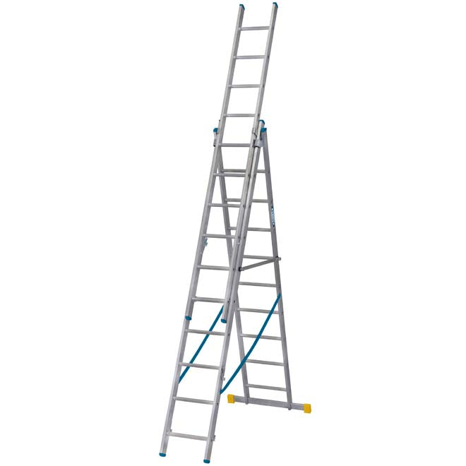 Werner X4 ExtensionPLUS - 2.97m Triple Section Combination Ladder - 3 x 10