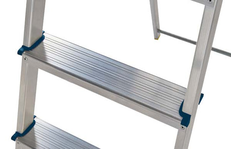 Werner High Handrail Aluminium Platform Step Ladders