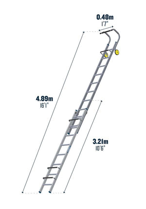 Werner 2 Section Roof Ladders - 4.89 m