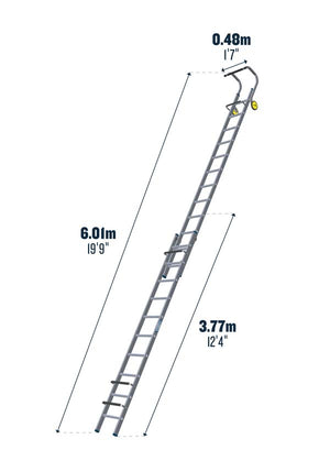 Werner 2 Section Roof Ladders - 6.01 m