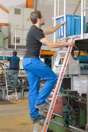 Hymer Shelf Ladder In Use