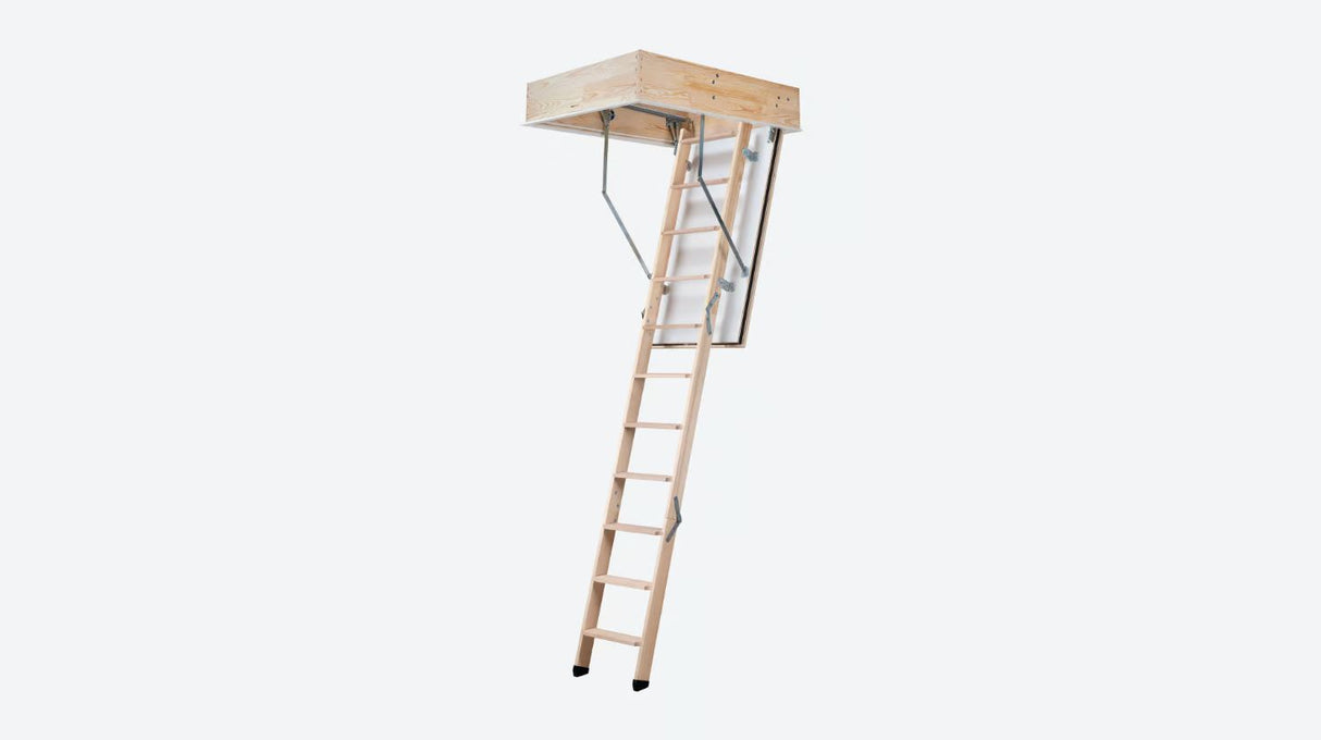 Dolle REI45 Insulated Fire Rated Loft Ladder On White Background