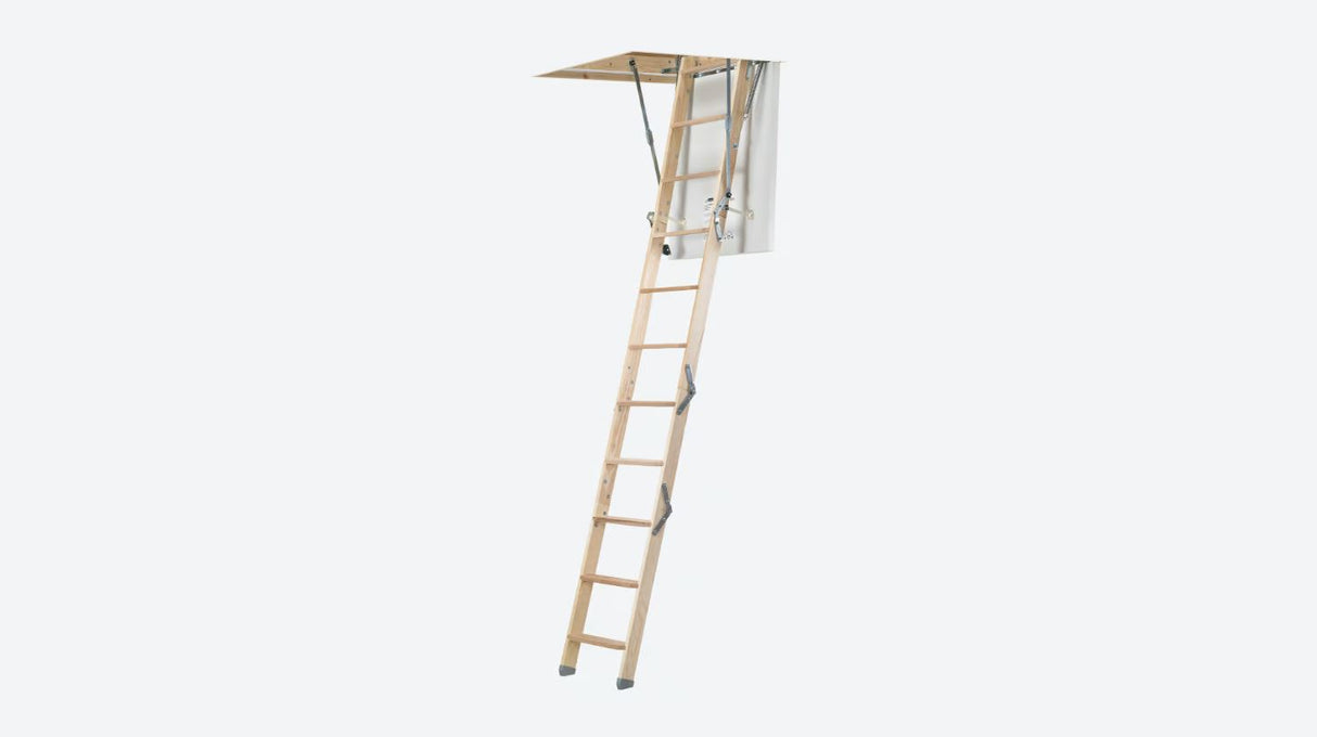 Dolle Loft Ladder For Small Openings On White Background