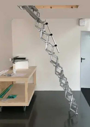 Elite Vertical Loft Ladder In Situ