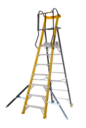 Climb It 7 Tread GRP Podium Step Ladders