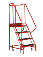 Redhill Red 4 Tread Warehouse Step On White Background