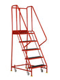 Redhill Red 5 Tread Warehouse Step On White Background