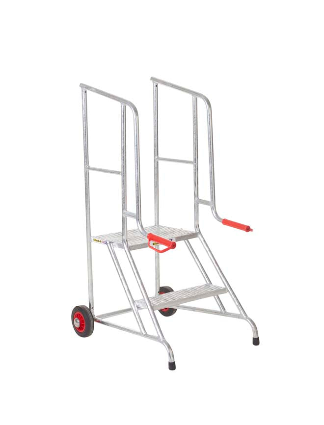 Climb-It Mobile Loading & Packing Steps - 2 Tread - Galvanised