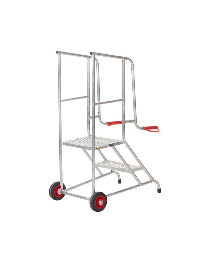 Climb-It Mobile Loading & Packing Steps - 2 Tread - Galvanised