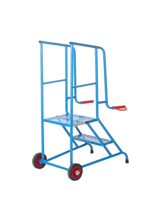 Climb-It Mobile Loading & Packing Steps - 2 Tread - Blue