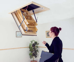 Stira Electric Loft Ladder In Use