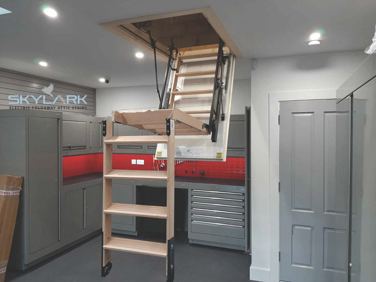 Skylark Electric Foldaway Loft Ladder - 2.5 to 2.9m