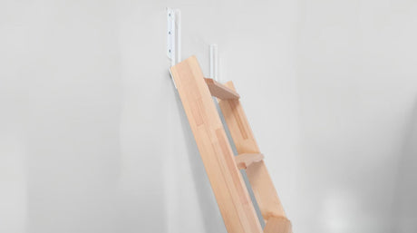 White Sliding Brackets - Down Position