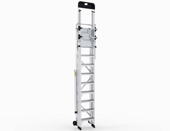 Climb-It EN131 Folding Steps With Enclosed Platform - 8 Tread