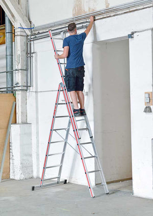 Hymer Trade Combination Ladder In Use As A Freestanding Ladder