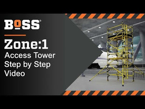 Boss Zone 1 Single Width GRP Fibreglass Tower - 1.7m Platform Height