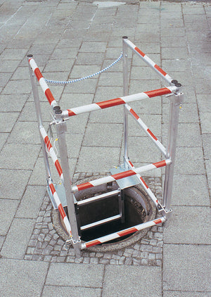 Zarges Glassfibre Reinforced Plastic Shaft Ladder In Use