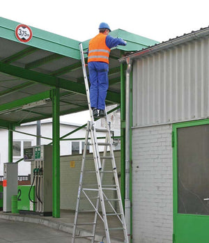 Krause Stabilo Industrial Combination Ladder In Use As A Frame Ladder