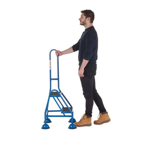 Climb It Handy Step - 2 Tread With Single Handrail